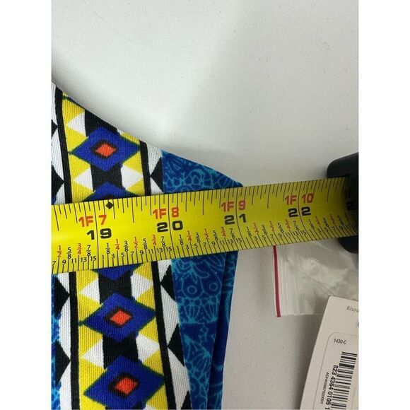 NWT Bisou Bisou Top Size XL Multi Colors Back Button Sleeveless Lined Casual - Picture 6 of 10